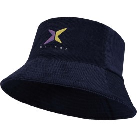Howson zonnehoed van gerecycled corduroy-Navy
