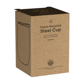 Huevo thermosbeker 350 ml - gerecycled RVS - push-on deksel