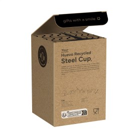 Huevo thermosbeker 350 ml - gerecycled RVS - push-on deksel