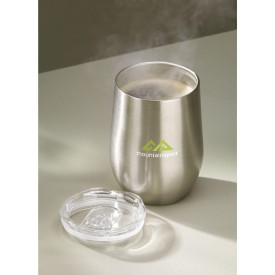 Huevo thermosbeker 350 ml - gerecycled RVS - push-on deksel