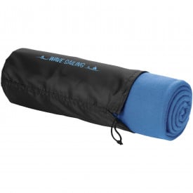 Huggy fleece deken met hoes-Process blue