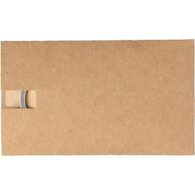 Huis sleutelhanger - zink en bamboe - 4.8 cm - gat aan bovenzijde