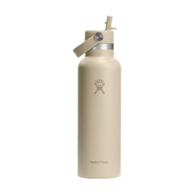 Hydro Flask Standard Mouth with Flex Straw Cap 621 ml waterfles-Beige