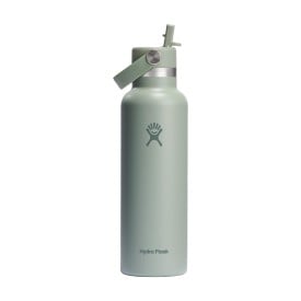 Hydro Flask Standard Mouth with Flex Straw Cap 621 ml waterfles-Groen/grijs