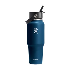 Hydro Flask Wide Mouth Travel Bottle with Flex Straw Cap 946 ml waterfles-Indigo