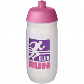 HydroFlex™ Clear drinkfles van 500 ml-Roze, frosted transparant