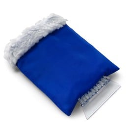 Doris ijskrabber met want - polyester/kunststof - transparant - gevoerde want