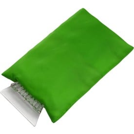 Doris ijskrabber met want - polyester/kunststof - transparant - gevoerde want