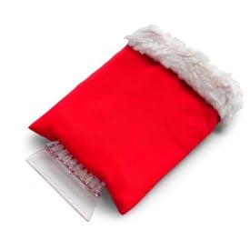 Doris ijskrabber met want - polyester/kunststof - transparant - gevoerde want