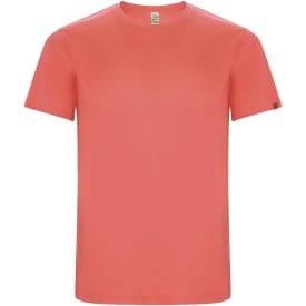 Imola sportshirt met korte mouwen voor kinderen-Fluor coral