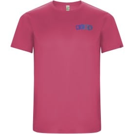Imola sportshirt met korte mouwen voor kinderen-Pink fluor