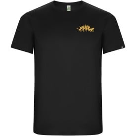 Imola sportshirt met korte mouwen voor kinderen-Zwart
