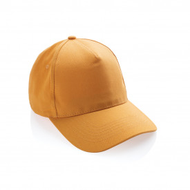 Impact 5 panel 280gr recycled katoenen cap met AWARE™ tracer-Oranje