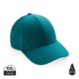 Impact 6 panel 280gr gerecycled katoenen cap met AWARE™ trac-Verdigris