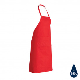 Impact AWARE™ gerecycled katoenen schort 180gr-Rood