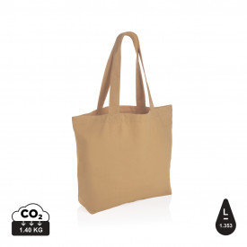 Impact Aware™ re-canvas shopper met vakje 240gsm ongeverfd-Bruin
