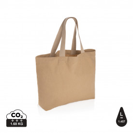 Impact Aware™ recycled canvas XL draagtas 240gsm ongeverfd-Bruin