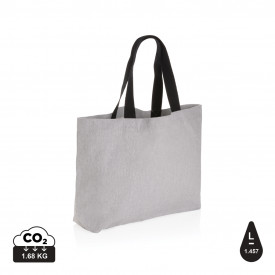 Impact Aware™ recycled canvas XL draagtas 240gsm ongeverfd-Grijs