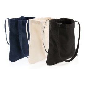 Draagtas - gerecyled canvas - 330g/m² - 37 x 40 cm - Aware™ - lange hengsels