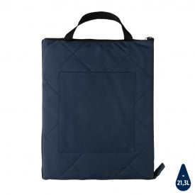 Impact Aware™ RPET opvouwbare gewatteerde picknickdeken-Donkerblauw