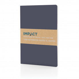 Impact softcover steenpapier notitieboek A5-Blauw