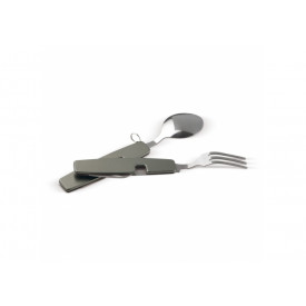 Inklapbaar bestek in multitool-Dark gun metal