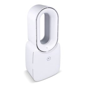inSide Out Bladeless Soft Wind Fan Brislux met LED-verlichting-Wit