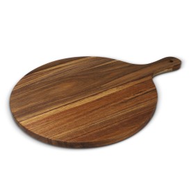 InSideOut serveerplank Ø 31,5 cm - acaciahout - handvat - FSC-gecertificeerd