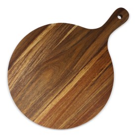 InSideOut serveerplank Ø 31,5 cm - acaciahout - handvat - FSC-gecertificeerd