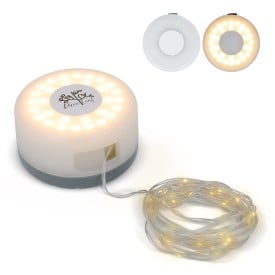 InSideOut LED string lights 8 m - USB-C oplaadbaar - binnen & buiten - 4 lichtstanden