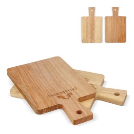 InSideOut set 2 houten tapas serveerplankjes 19 x 11 cm - rubberwood