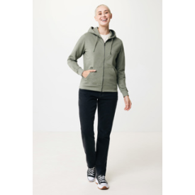 Iqonic Abisko hoodie - unisex - biologisch katoen / rPET polyester - 340 g/m2 - met rits
