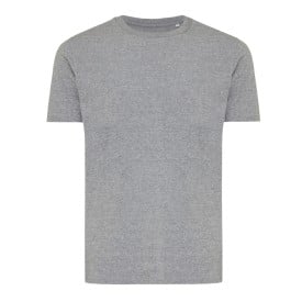 Iqoniq Brett gerecycled katoen t-shirt-Light heather anthracite