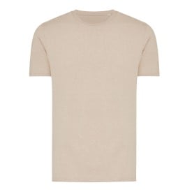 Iqoniq Brett gerecycled katoen t-shirt-Light heather brown