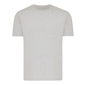 Iqoniq Brett gerecycled katoen t-shirt-Light heather grey