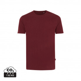 Iqoniq Bryce gerecycled katoen t-shirt-Burgundy