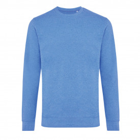 Iqoniq Denali gerecycled katoen sweater ongeverfd-Heather blue