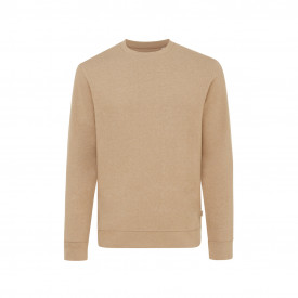 Iqoniq Denali gerecycled katoen sweater ongeverfd-Heather brown