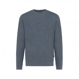 Iqoniq Denali gerecycled katoen sweater ongeverfd-Heather navy