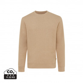 Iqoniq Denali gerecycled katoen sweater ongeverfd-Ongeverfd bruin