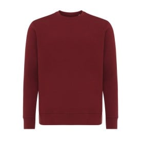 Iqoniq Etosha lichtgewicht gerecycled katoen sweater-Bordeauxrood