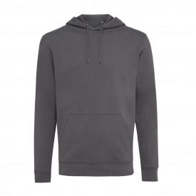 Iqoniq Jasper recycled katoen hoodie-Antraciet