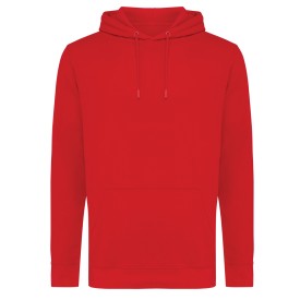 Iqoniq Jasper recycled katoen hoodie-Rood