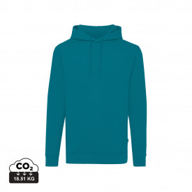 Iqoniq Jasper recycled katoen hoodie-Verdigris