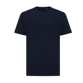 Iqoniq Kakadu relaxed gerecycled katoen t-shirt-Donkerblauw
