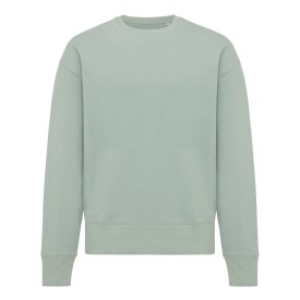 Iqoniq Kruger gerecycled katoen relaxed sweater-Iceberg green