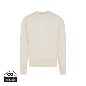 Iqoniq Kruger gerecycled katoen relaxed sweater-Natural raw