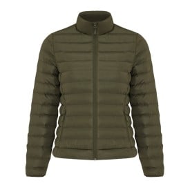 IQONIQ Maiko dames gerecycled polyester jas met voering-Khaki