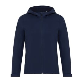 Iqoniq Makalu dames recycled polyester softshell jas-Donkerblauw