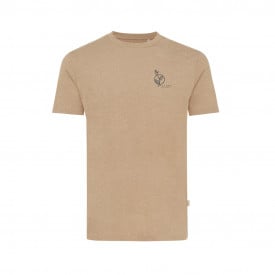 Iqoniq Manuel gerecycled katoen t-shirt ongeverfd-Heather brown